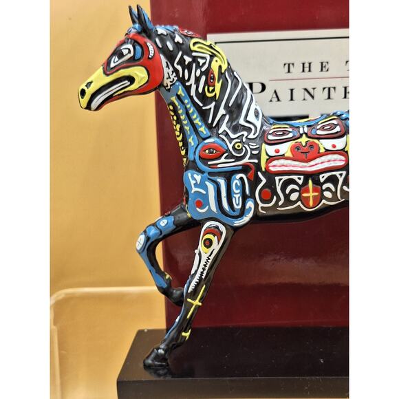 The Trail Of Painted Ponies SPIRITS OF THE NORTHWEST Figurine By Laurie Holman. - Picture 2 of 9